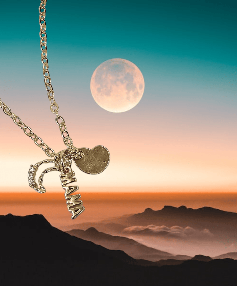 
                
                    Load image into Gallery viewer, Love you to the Moon &amp;amp; Back Necklace
                
            