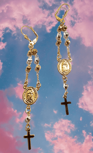 Rosary Earrings