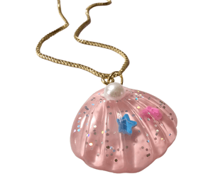 
                
                    Load image into Gallery viewer, Barbie Pink Shell Necklace
                
            