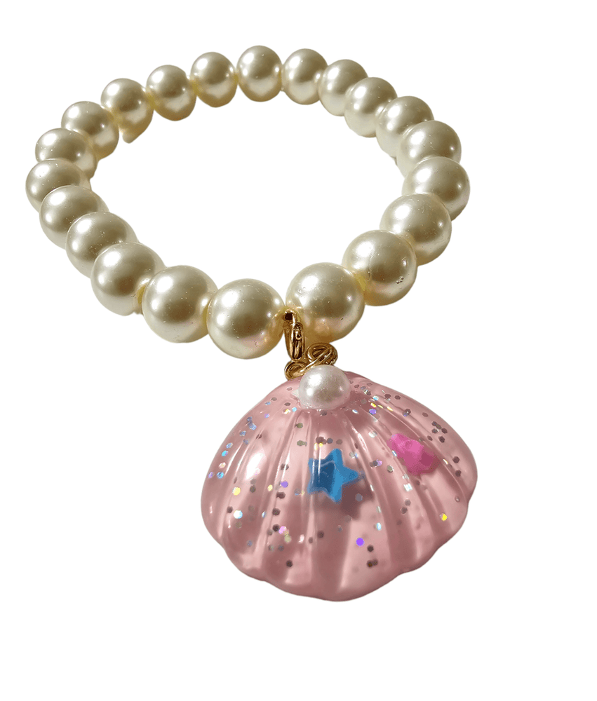 
                
                    Load image into Gallery viewer, Shell Barbie Pink Pearl Bracelet
                
            