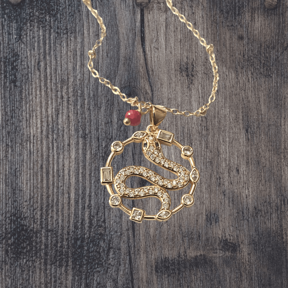 Year of the Snake Charm Necklace