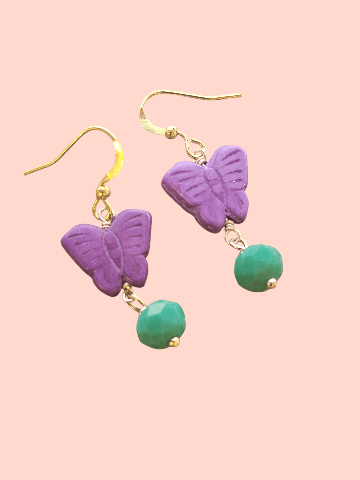 Purple Mariposa Earrings