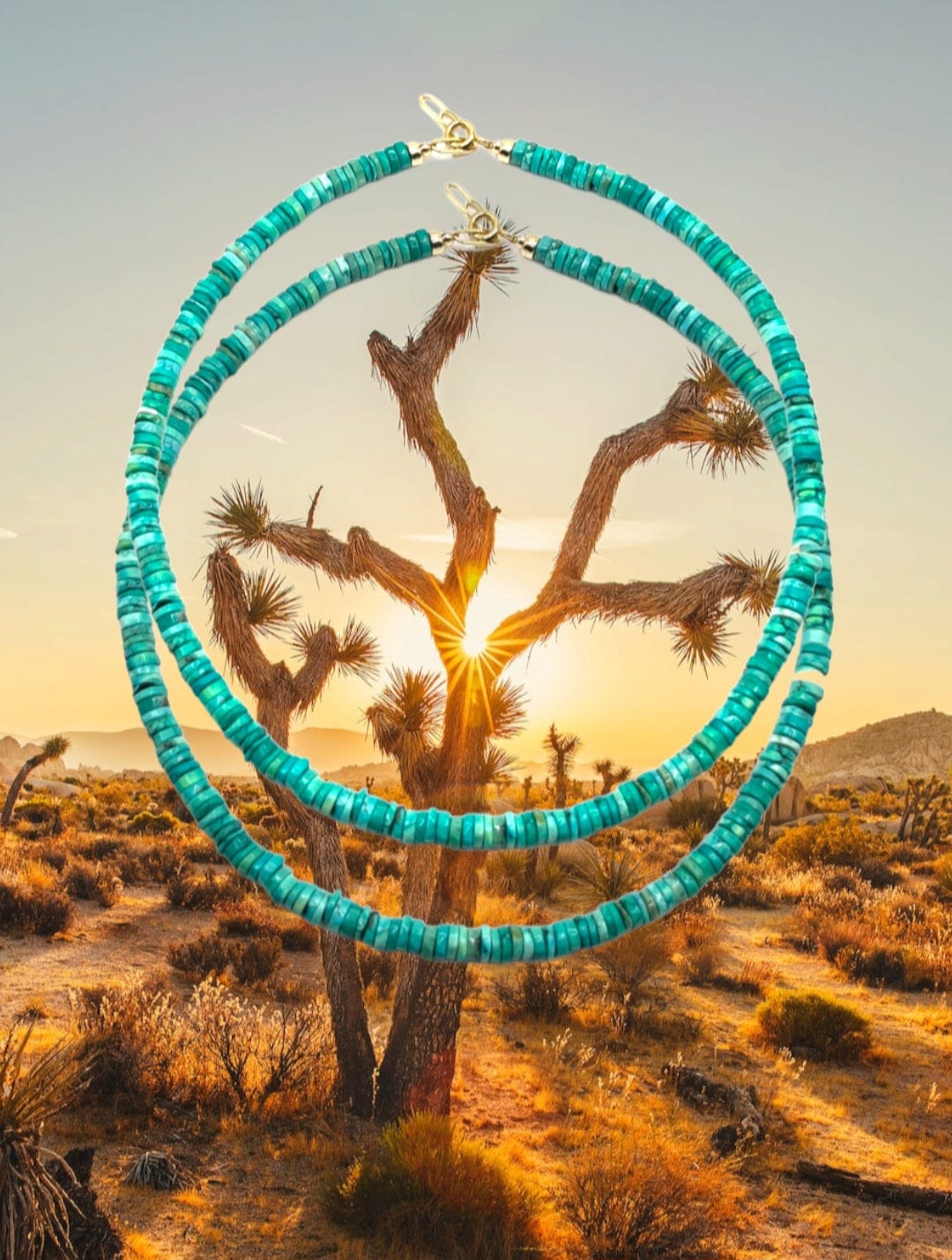 Meztli Turquoise Rondel Necklace