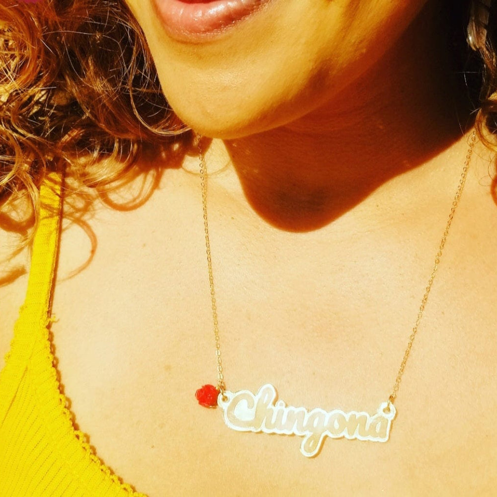 
                      
                        Chingona Charm Necklace
                      
                    