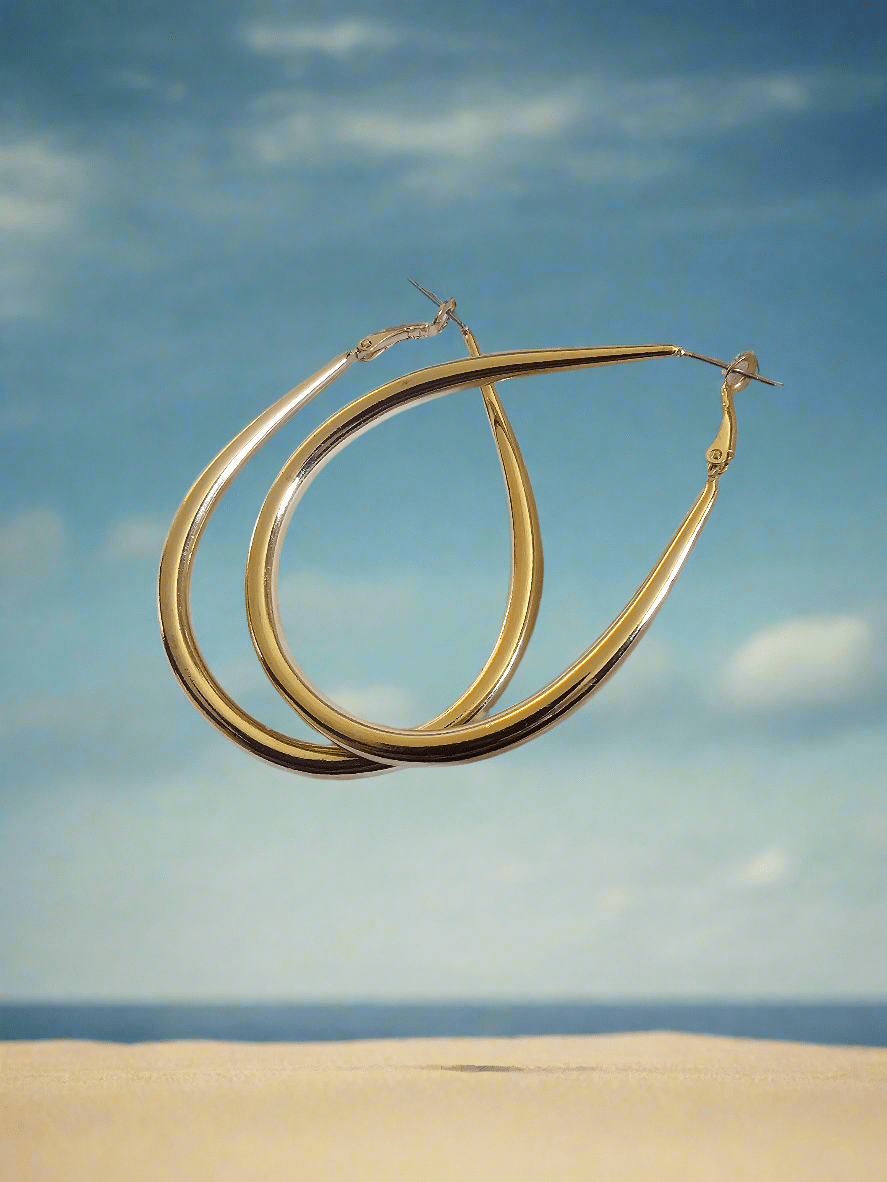 Teardrop Hoop Earrings