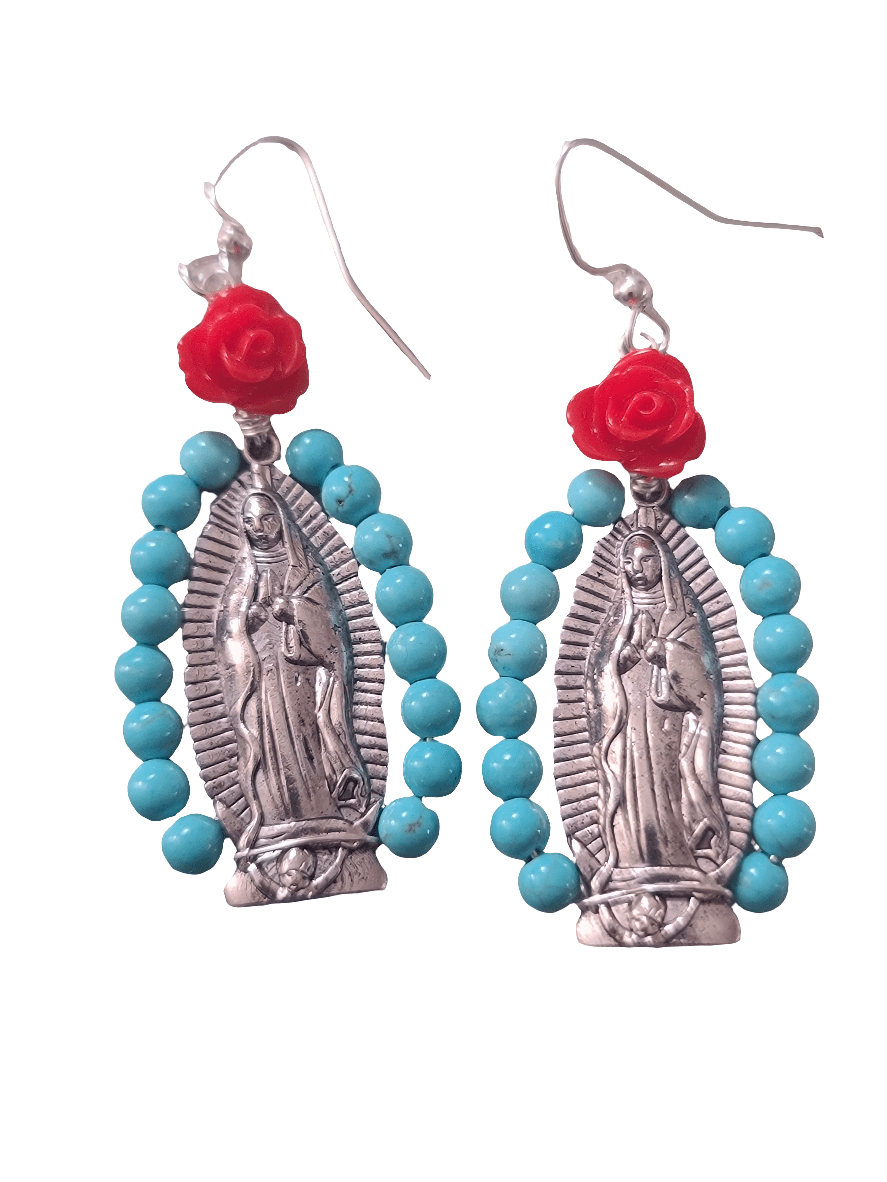 Virgen Turquoise Altar Earrings ilaments Jewelry