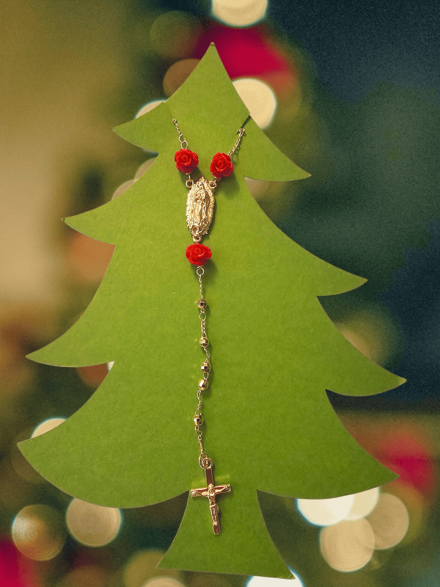 Guadalupe Rose Rosary ilaments Jewelry