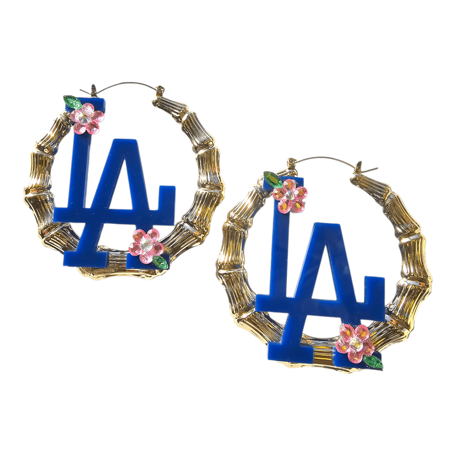 Cherry Blossom LA Bamboo Hoop Earrings ilaments Jewelry