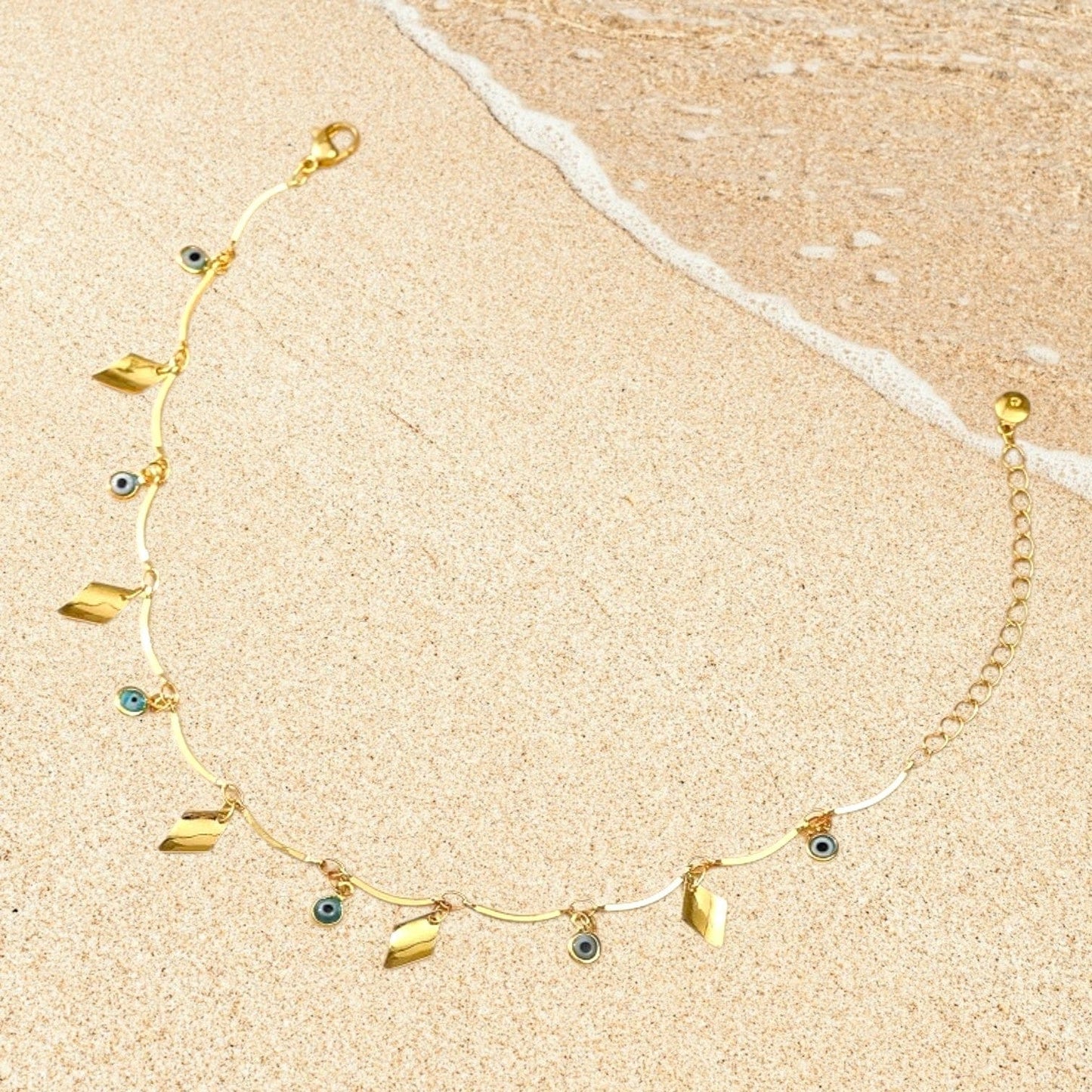 Evil eye Anklet ilaments Jewelry