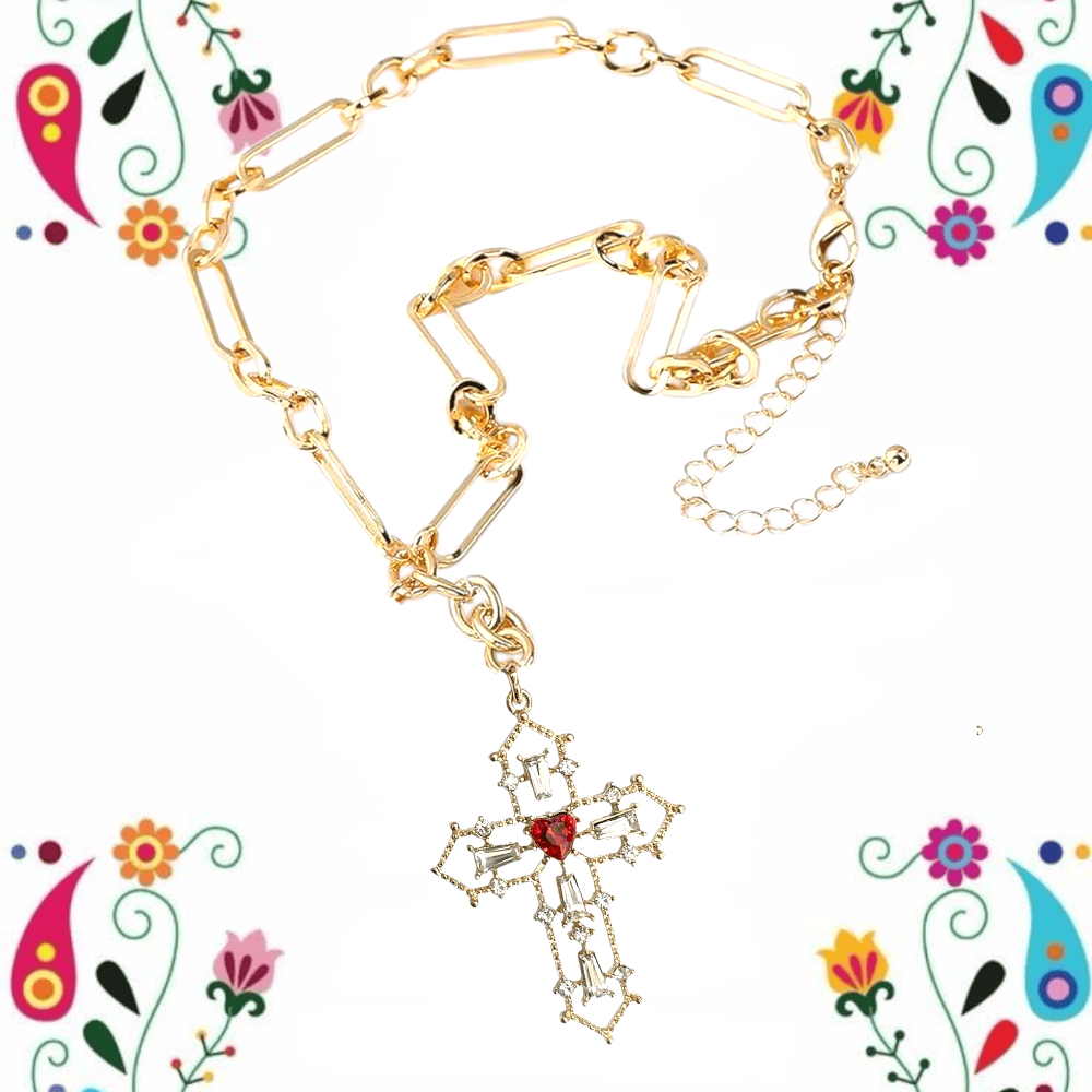 Cross de Amor Chunky Chain Necklace ilaments Jewelry
