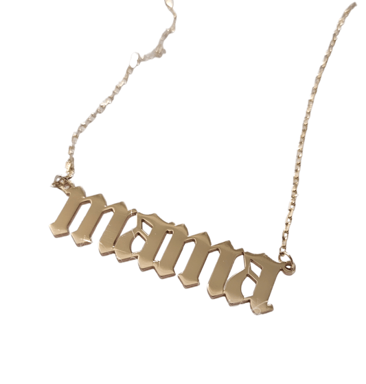 Mama 14kt Gold Necklace