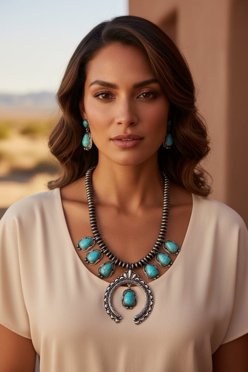 Blossom Turquoise Necklace ilaments Jewelry