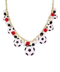 Siuuu Soccer Rosa Necklace ilaments Jewelry