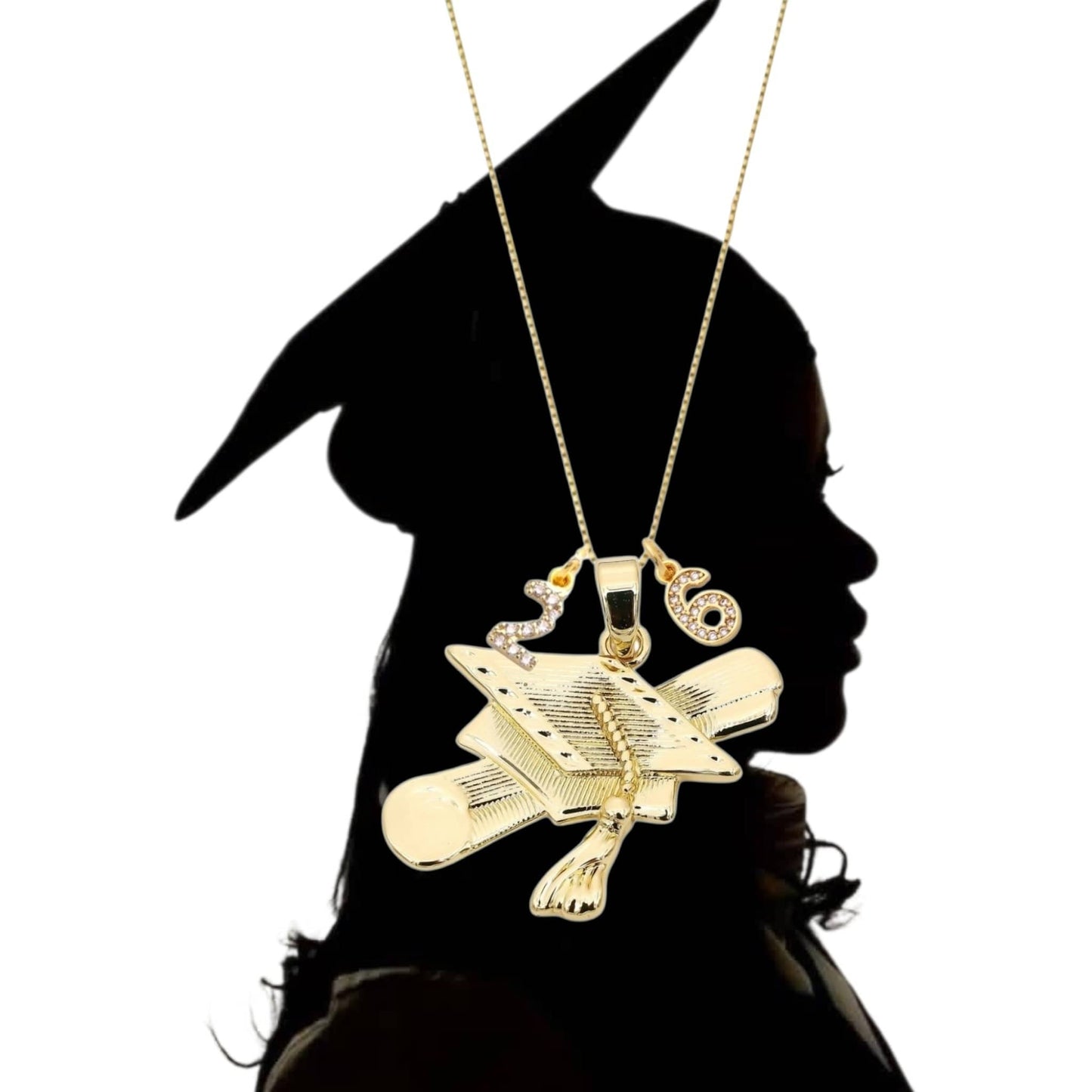 Diploma Graduation Charm Necklace ilaments Jewelry