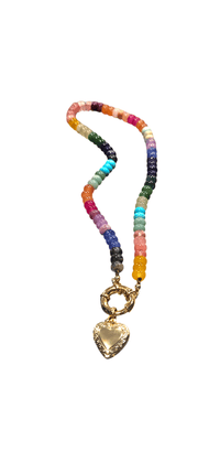 Locket Gemstone Necklace ilaments Jewelry