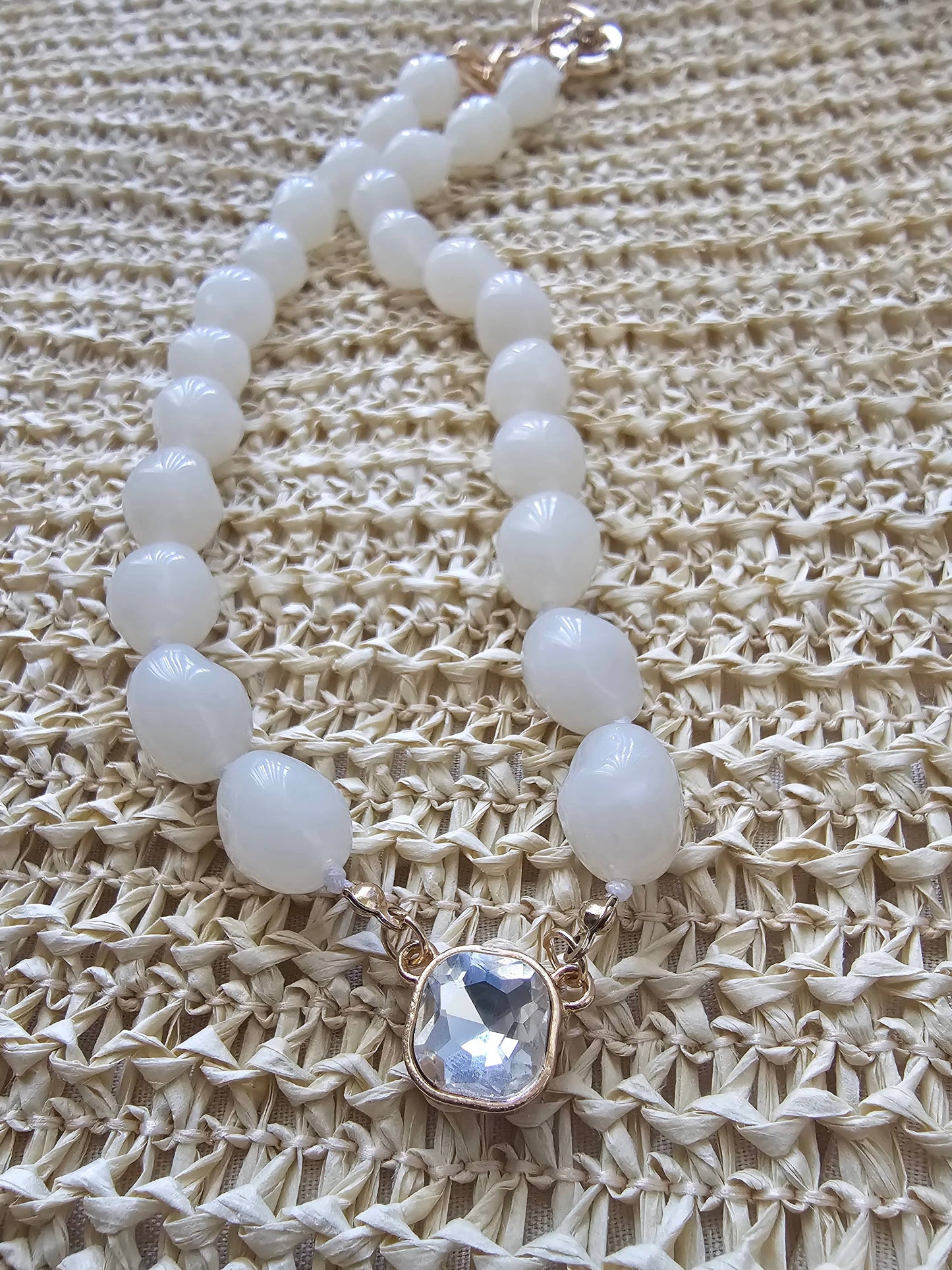 Monique Cz Resin Necklace ilaments Jewelry