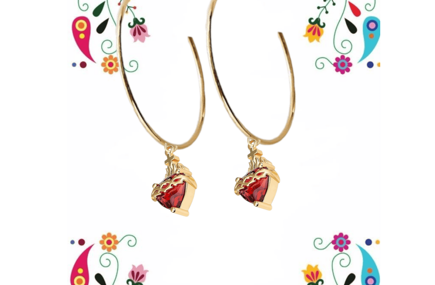 Milagro de Amor 14kt Gold fill Hoop Earrings ilaments Jewelry