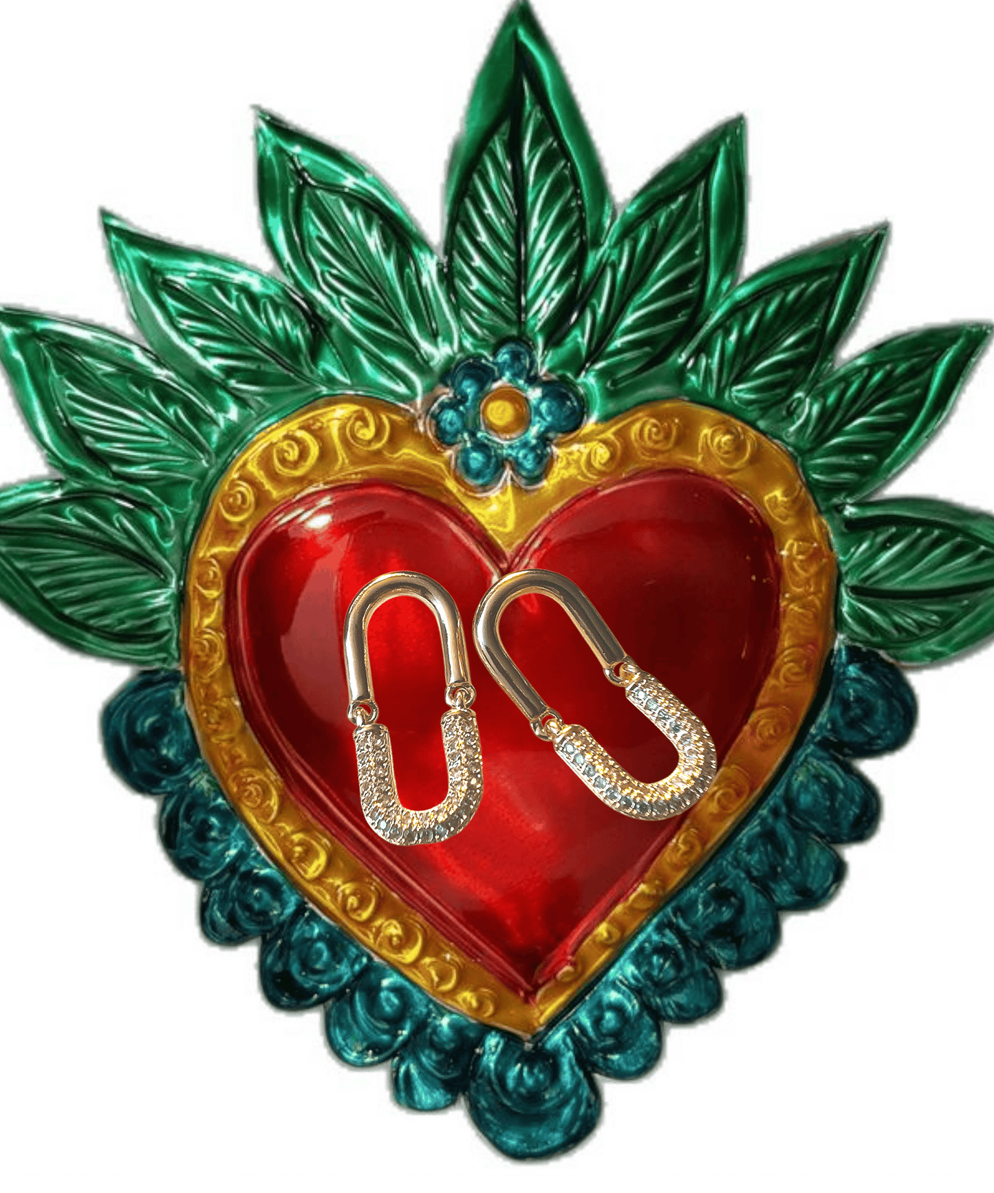 Lock In Cz Hoop Earrings ilaments Jewelry