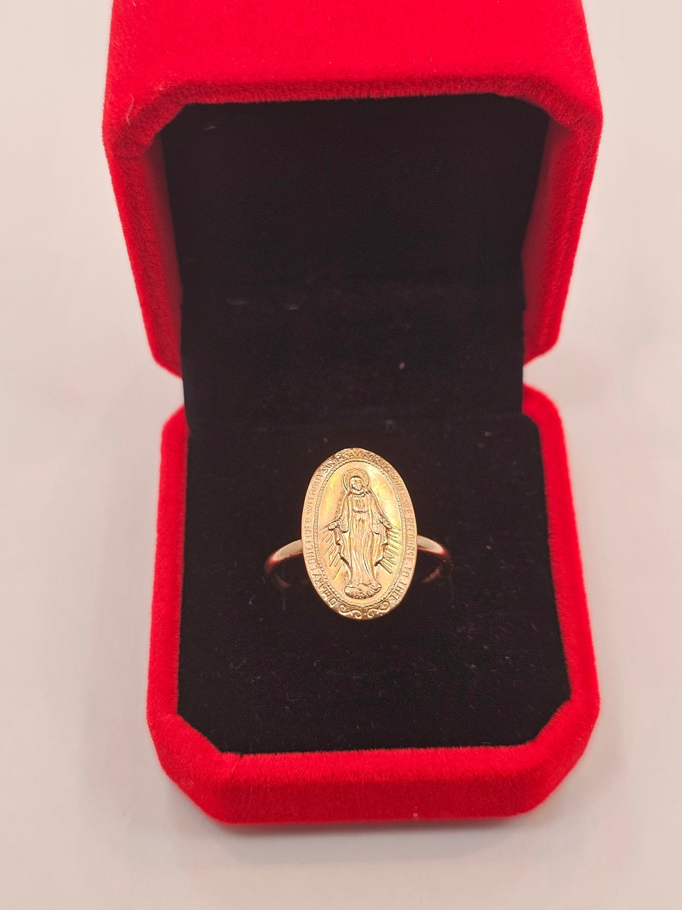 Virgen de Guadalupe 14kt Gold Ring ilaments Jewelry