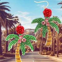 Cali Rose Palm Tree Earrings ilaments Jewelry