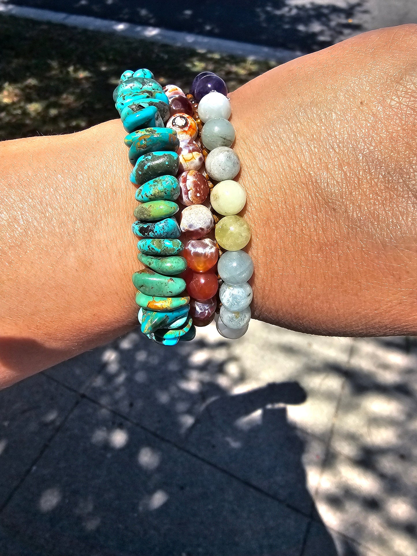 Sacred Communication Healing Gemstone Bracelet ilaments Jewelry