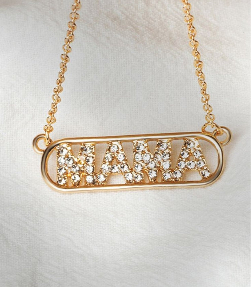 
                
                    Load image into Gallery viewer, Mama Bar Necklace
                
            