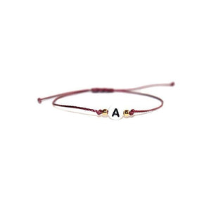 
                
                    Load image into Gallery viewer, Initial Letter Wish Bracelet
                
            