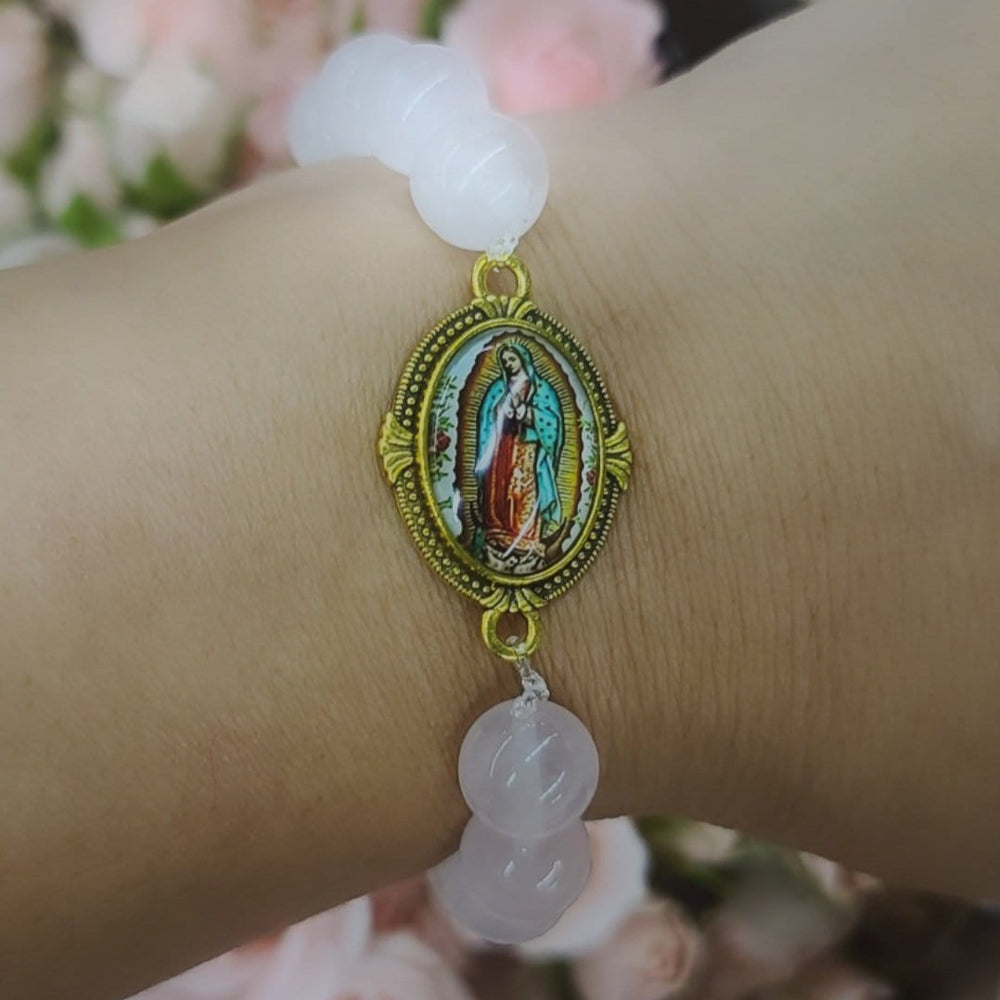 Virgen Rose Quartz Bracelet