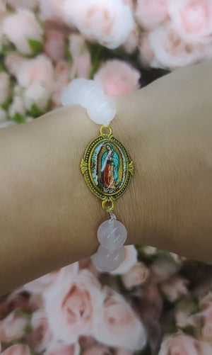 Virgen Rose Quartz Bracelet