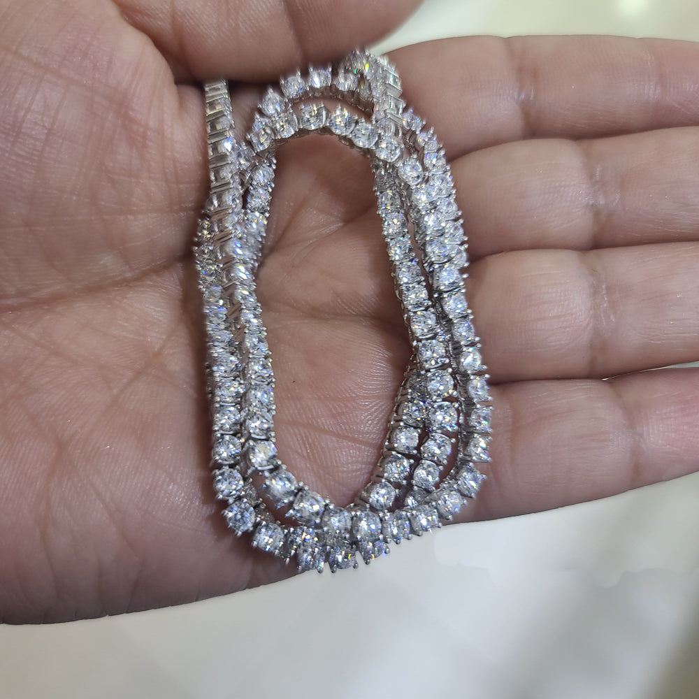 
                      
                        Tennis Cz Sterling Silver Necklace
                      
                    