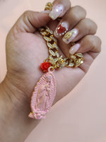 Virgen Rosita Cuban Link Necklace