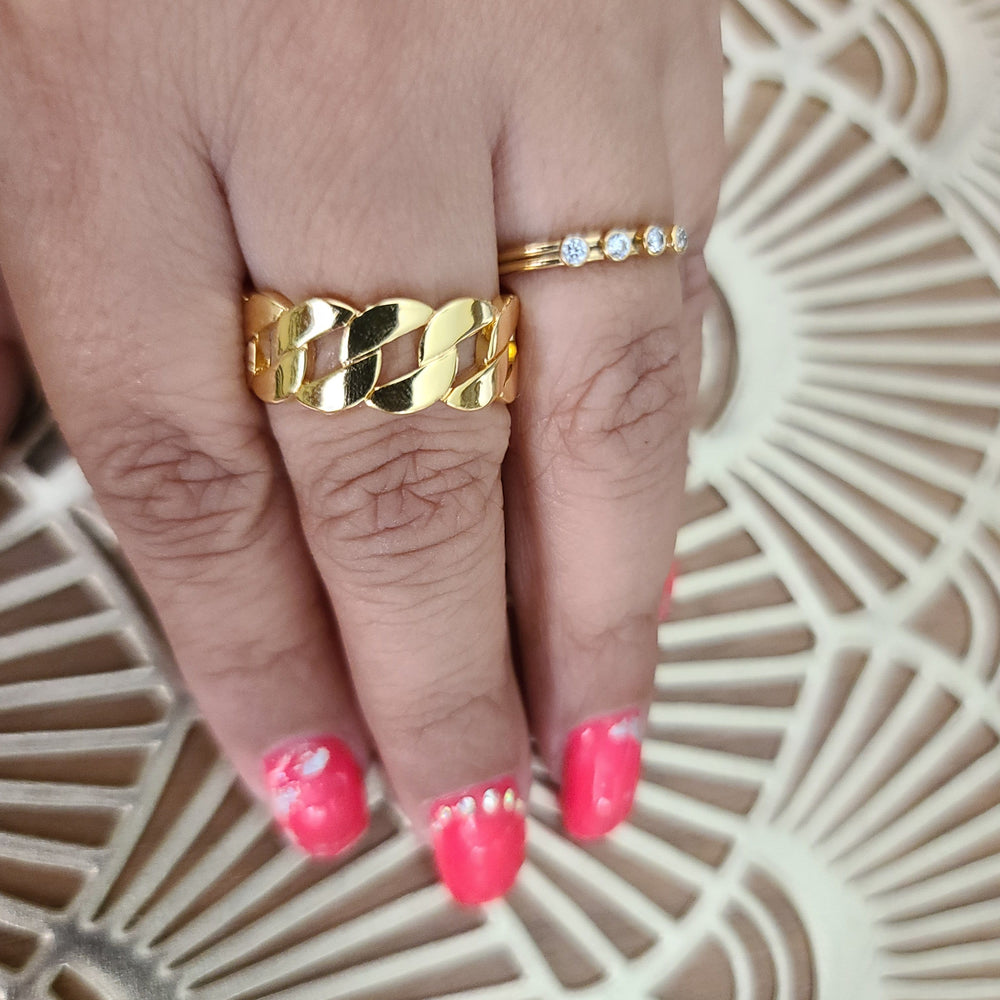 
                      
                        Link Cuff Ring
                      
                    