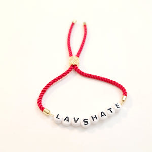 
                
                    Load image into Gallery viewer, LA VS HATE Red Cord Bracelet
                
            
