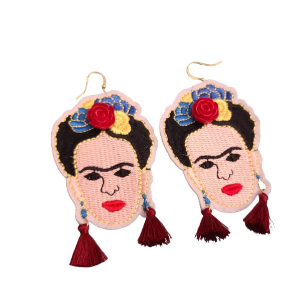 
                
                    Load image into Gallery viewer, Frida Kahlo Tassel Earrings
                
            