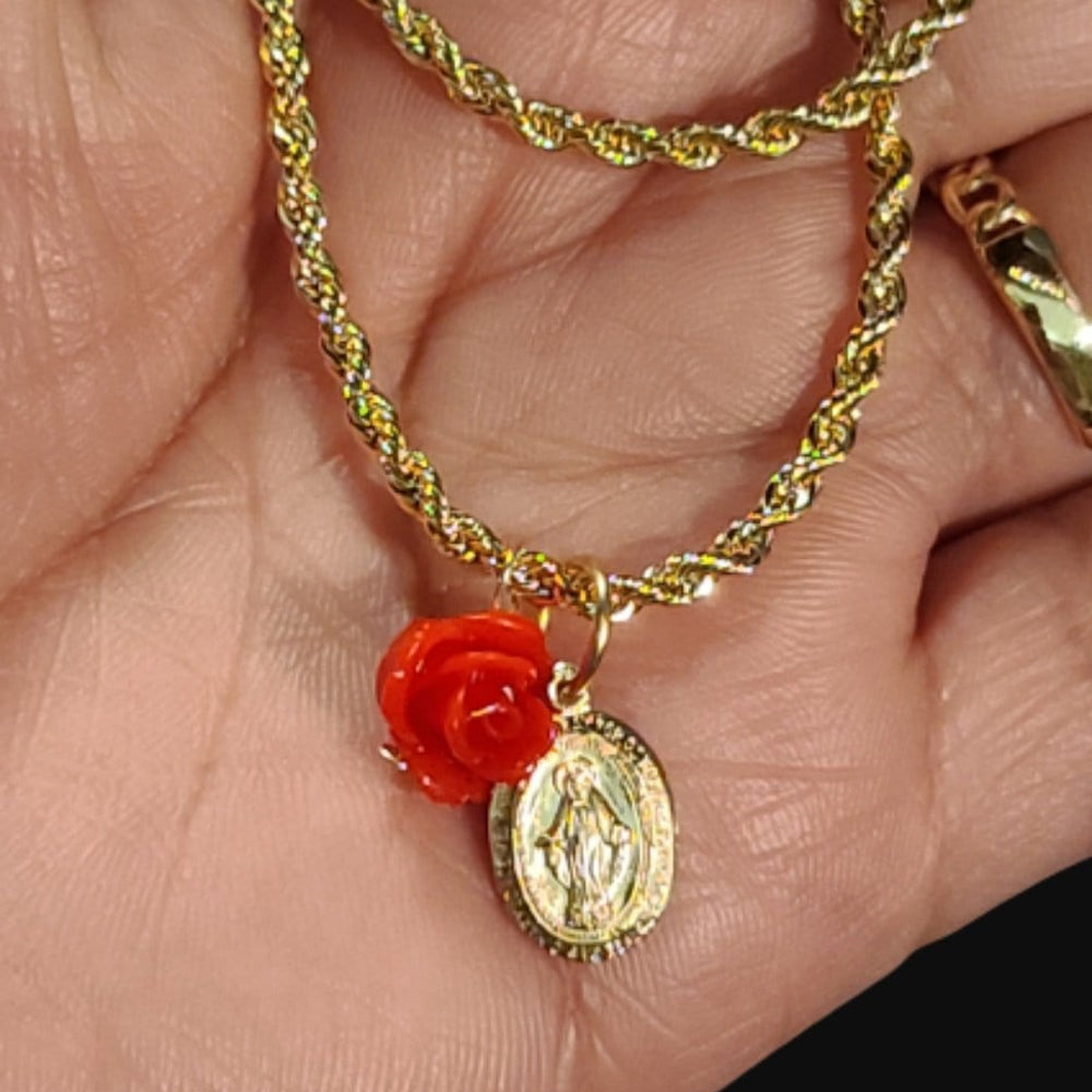 
                      
                        Virgen de Guadalupe Rope Chain Necklace
                      
                    