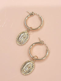 Virgencita 14kt Gold Fill Hoops ilaments Jewelry