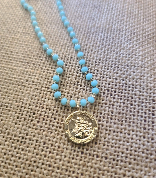 St. Michael Rosary Necklace