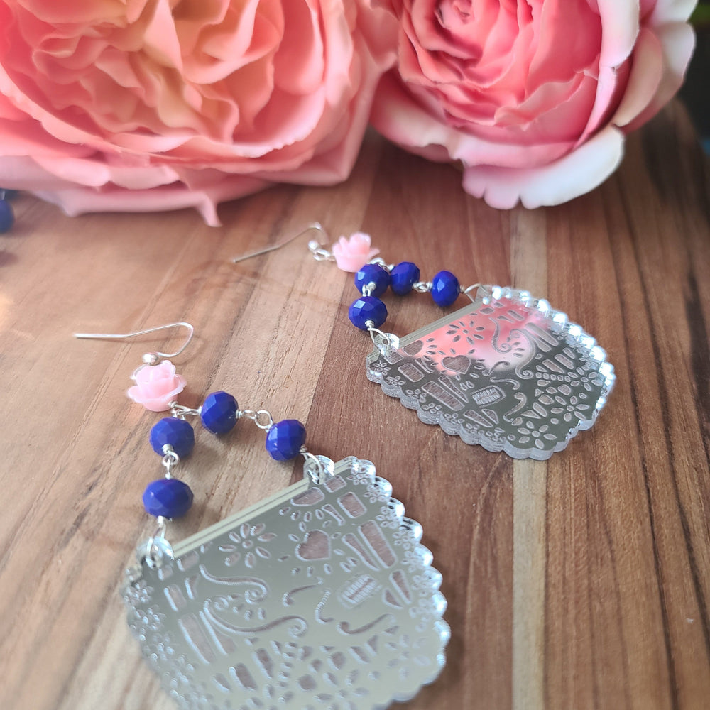 Papel Picado Crystal Earrings