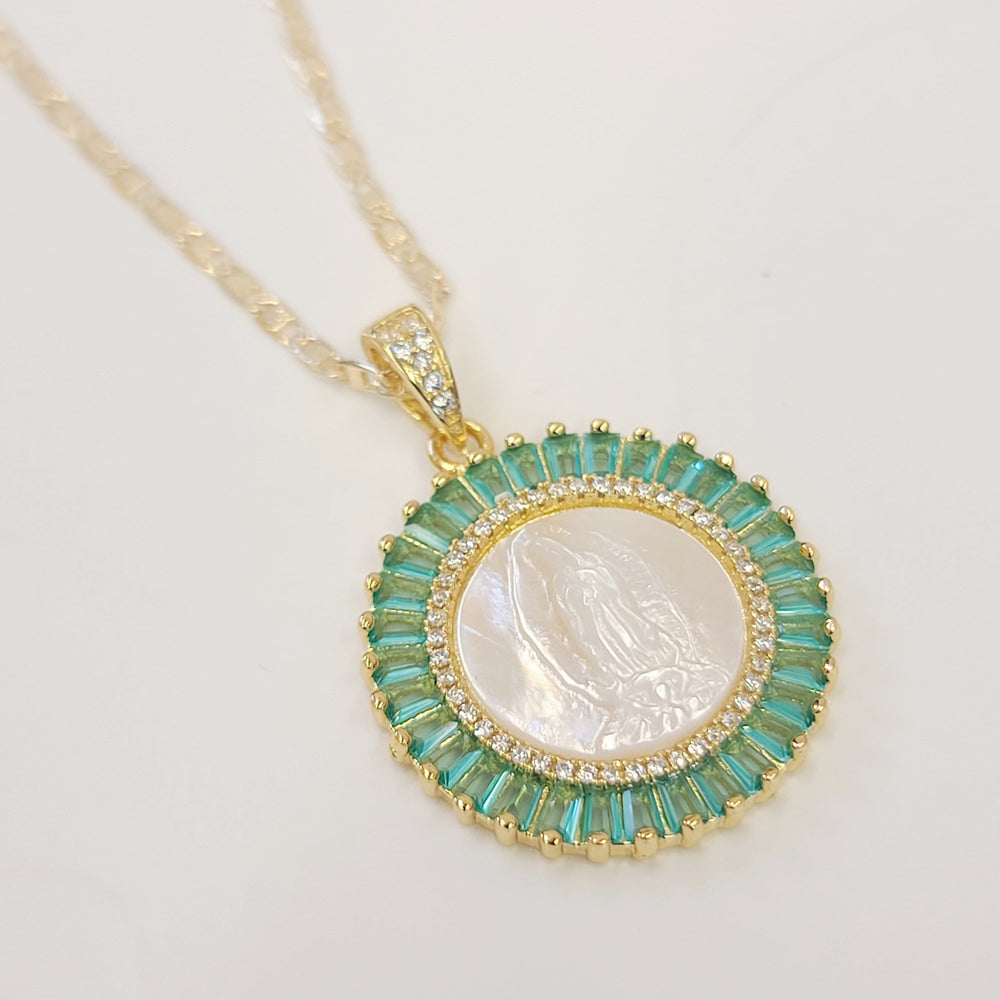 Virgen Mother of Pearl Necklace