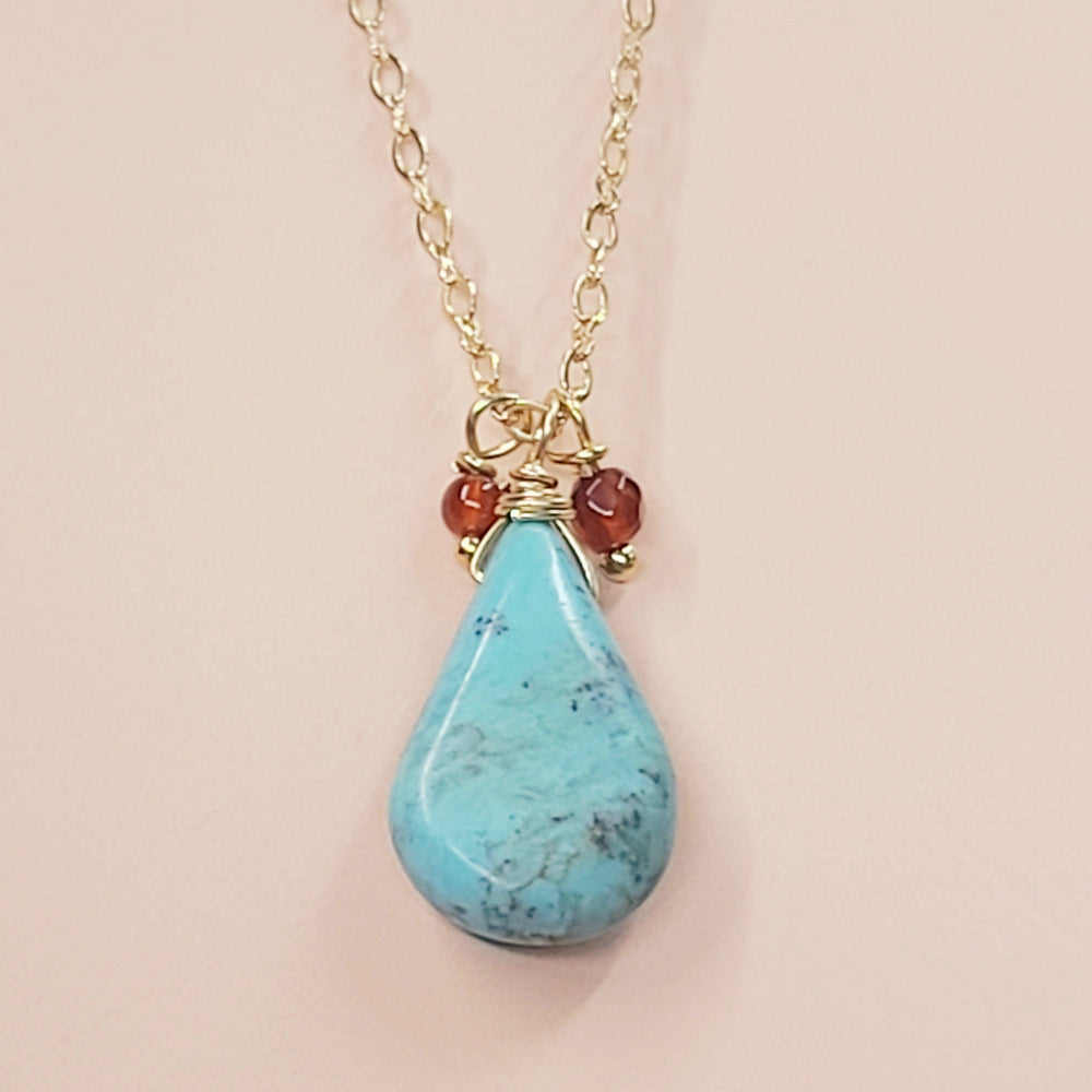 Turquoise drop Necklace