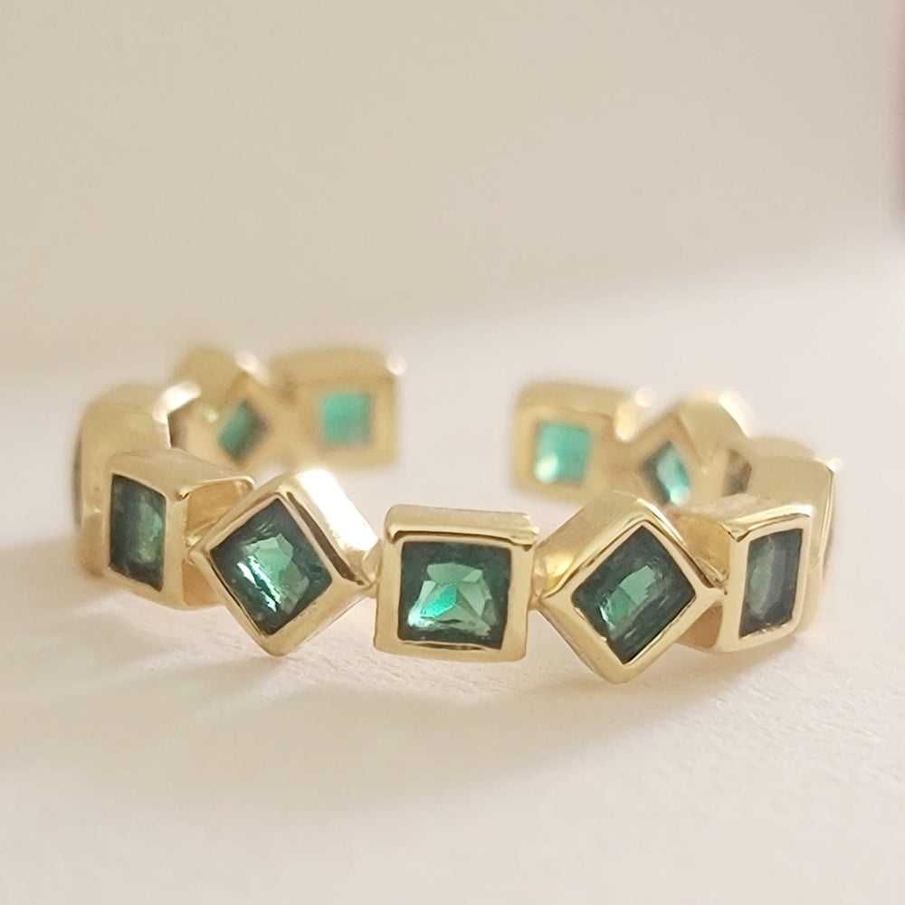 
                      
                        Emerald Eternity Band
                      
                    
