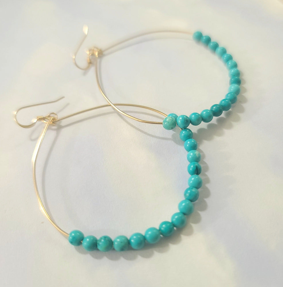 Turquoise 14kt GF Earrings