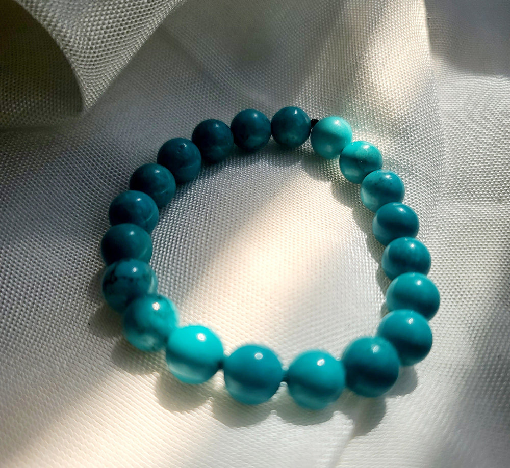 
                
                    Load image into Gallery viewer, Turquoise Throat Chakra Bracelet
                
            