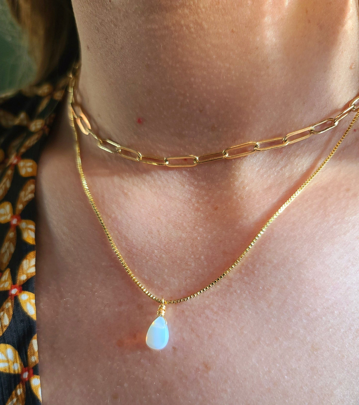 Opalite Charm Necklace