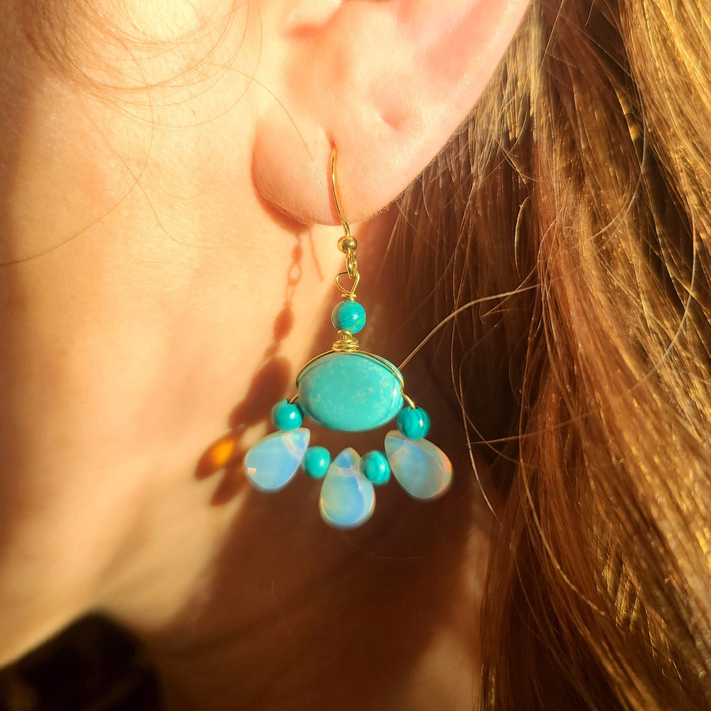 
                      
                        Opalite Turquoise Xochitl Earrings
                      
                    