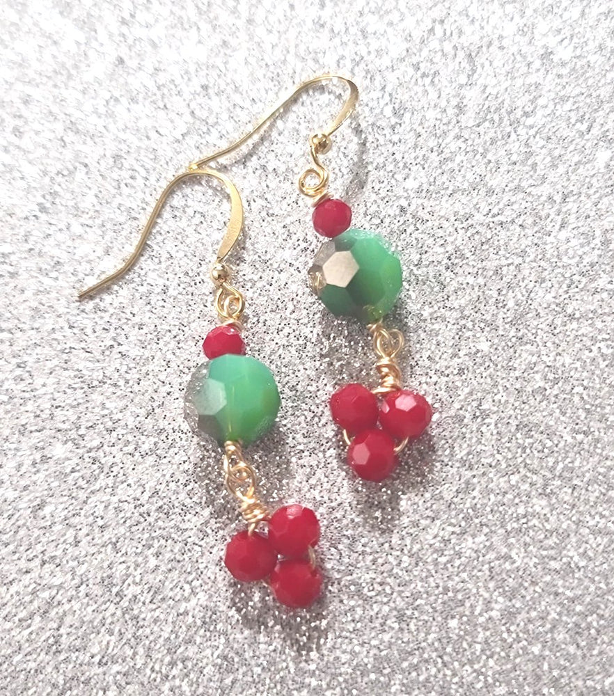 Mistletoe Crystal Earrings