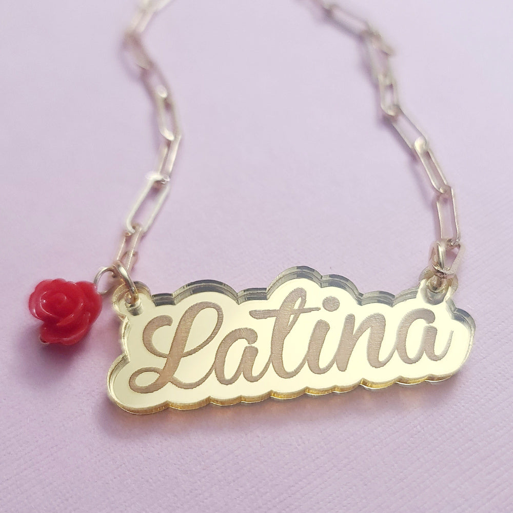 
                      
                        Latina Paperclip Necklace
                      
                    