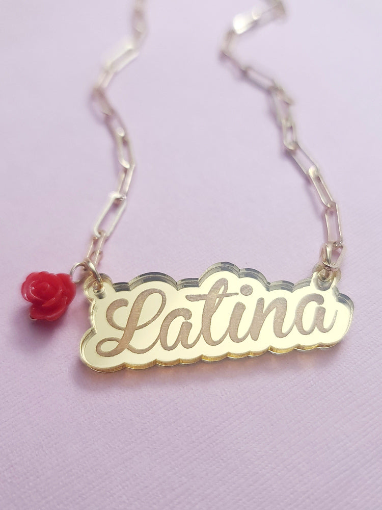 
                
                    Load image into Gallery viewer, Latina Paperclip Necklace
                
            