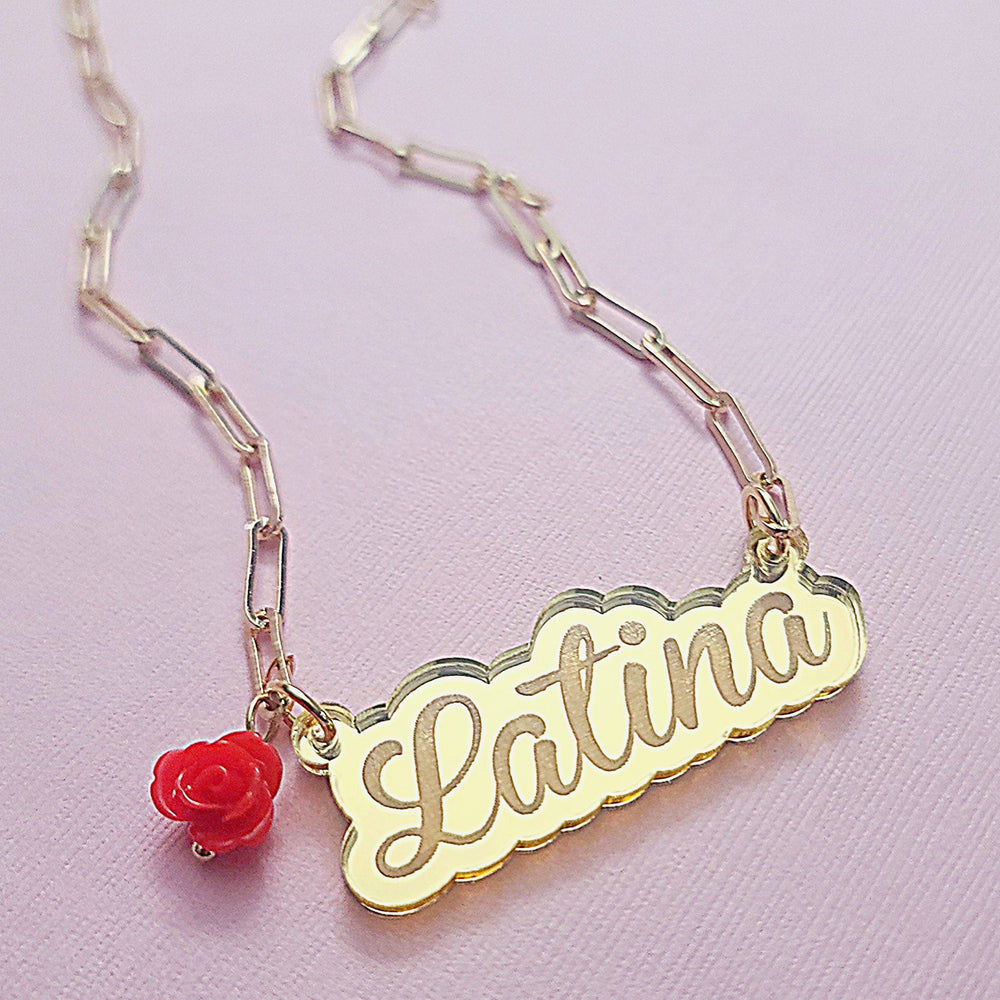 
                      
                        Latina Paperclip Necklace
                      
                    