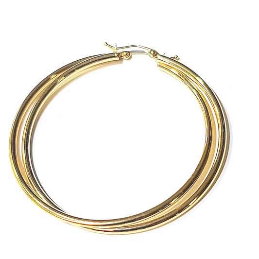 Carmen 14kt Gold Hoop Earrings
